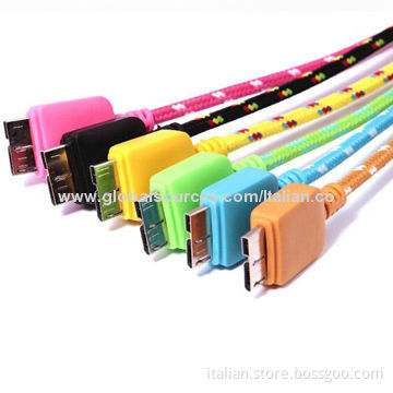 Braided Fabric Cable for Samsung Galaxy Note3 S5 I9600, OEM/ODM Orders Welcomed